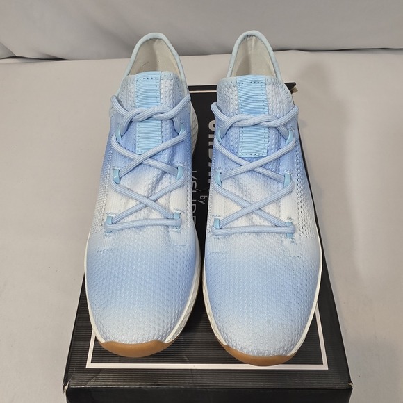 J/SLIDES Shoes - Urban Sport by J/Slides Ophelia Size 8.5 Women's Fashion Sneakers Blue Knit